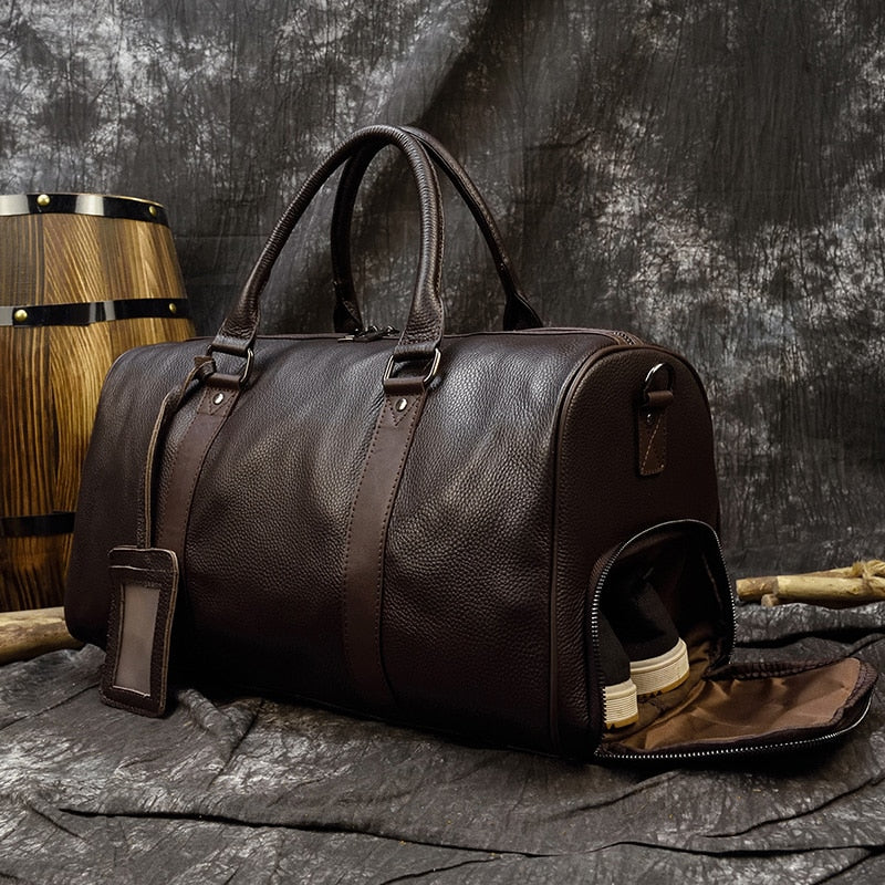Leather Women Soft Travel Bag