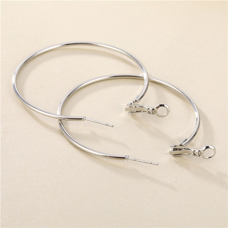 Smooth Circle Hoop Earrings