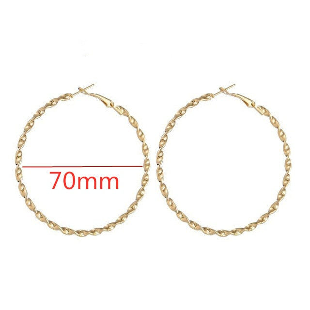 Smooth Circle Hoop Earrings