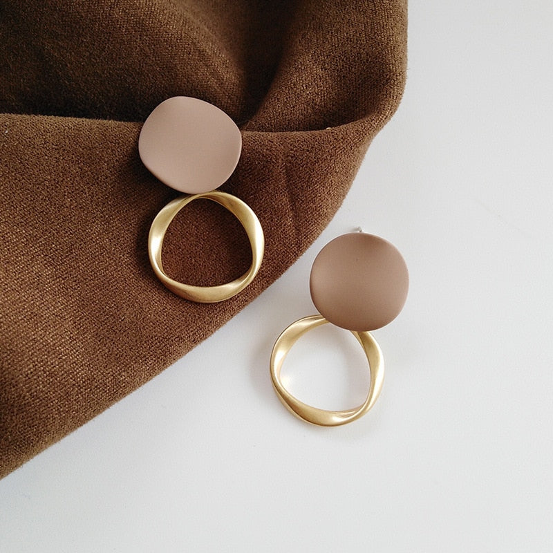 Autumn Winter Brown Vintage Earrings