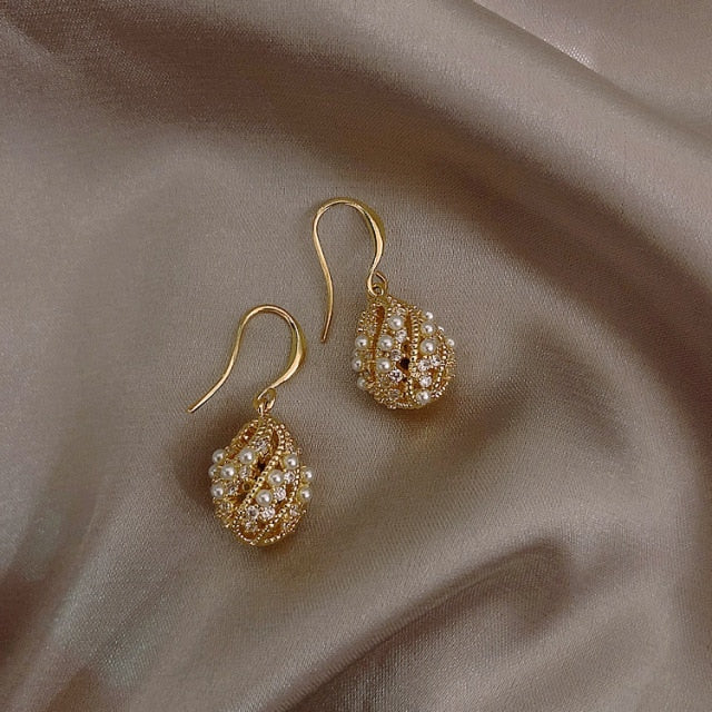 Autumn Winter Brown Vintage Earrings