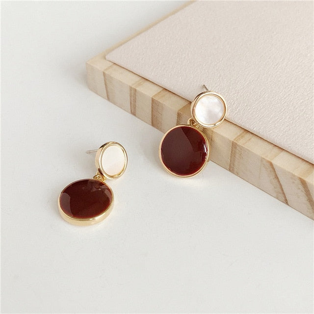 Autumn Winter Brown Vintage Earrings
