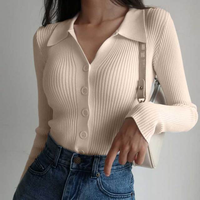 2022 New Lapel Slim Slimming Top