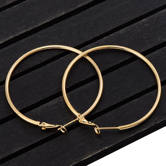 Smooth Circle Hoop Earrings